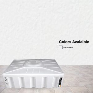 Small silver square metal enclosure on a tiled floor, with wall text reading 'Colors Available' and a checkbox labeled 'transparent' behind it.